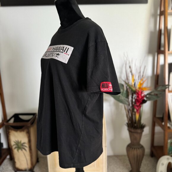 Team Hawaii Jiujitsu Women's Size Medium T-Shirt Black Crew Neck Shortsleeve - Picture 2 of 5